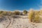 Entry to a pristine untouched Australian beach in Marion Bay in Tasmania with no people