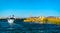 Entry to Uros Floating Islands on Lake Titicaca in Peru