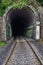 Entry of a vintage train tunnel