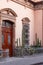 Entryway to a building with nice cactus