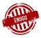 Enugu - Red grunge button, stamp