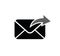 Envelop black vector icon