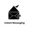 envelope, comment, instant messaging icon. One of business collection icons for websites, web design, mobile app