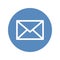 Envelope contour symbol, mail icon