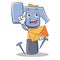 With envelope hammer character cartoon emoticon