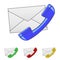 Envelope with Handset Icon