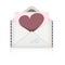 Envelope heart