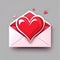 Envelope with a heart. Holiday February 14th