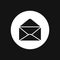 Envelope icon, vector mail envelope and letter symbol