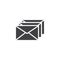 Envelope letters vector icon