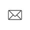 Envelope line icon. Vector