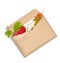 Envelope With love, autumn with viburnum and leaves