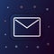 The envelope nolan button icon. Simple thin line, outline vector of web icons for ui and ux, website or mobile application