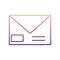 the envelope nolan icon. Simple thin line, outline vector of Media icons for ui and ux, website or mobile application