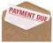 Envelope - payment due notice letter