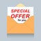 Envelope with personal special offer