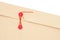 Envelope with red string