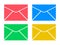 Envelope symbol icon all color