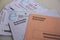 Envelopes to vote in presidential elections next to the census card