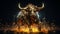 enveloping the formidable presence of the Bitcoin bull