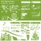 Environment, ecology infographic elements. Environmental risks,