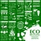 Environment, ecology infographic elements. Environmental risks,