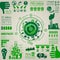 Environment, ecology infographic elements. Environmental risks,