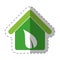 environment house recycling icon
