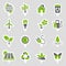 Environment Icons Sticker Set