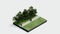 environment isometric park nature. isometric environmental sustainable landscape forest