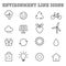 Environment line icons