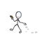 Environment pollution, social issue. Throw rubbish on the floor. Clean streets. Hand drawn. Stickman cartoon. Doodle sketch,
