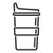 Environment thermo cup icon outline vector. Coffee bottle