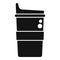 Environment thermo cup icon simple vector. Coffee bottle