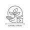 Environmental awareness videos linear icon