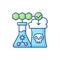 Environmental biotechnology RGB color icon