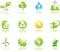 Environmental green icons