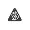 Environmental hazard vector icon