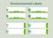 Environmental infographic vector