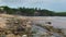 Environmental Pollution. Ocean Beach After Storm. Coast Covered With Plastic Waste, Marine Debris, Solid Rubbish And Trash.