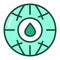 Environmental protection color line icon. Ecosystem. Zero waste lifestyle. Outline pictogram for web page, mobile app