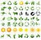 Environmental recycling icons