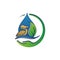 environmental sustainability logo Vector Illustration. sign of earth wildlife conservation symbol. eps.10