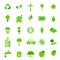 Environments icons and symbols vector