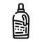enzyme detergent powder line icon vector illustration