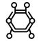 Enzymes formula icon outline vector. Amino peptide