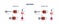 Enzymes, key and lock model, flat vector illustration.