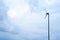 Eolian electricity power wind turbine blue sky environmental energy