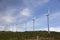 Eolic wind Turbines on a modern windmill farm