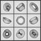 Eometric Shape for Design. The Torus Consisting of Points. The Half-sphere Consisting of Points. Molecular grid.